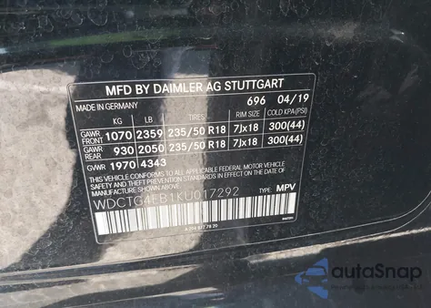 2019 Mercedes-Benz Gla 250 z USA, uszkodzony, nr VIN WDCTG4EB1KU017292